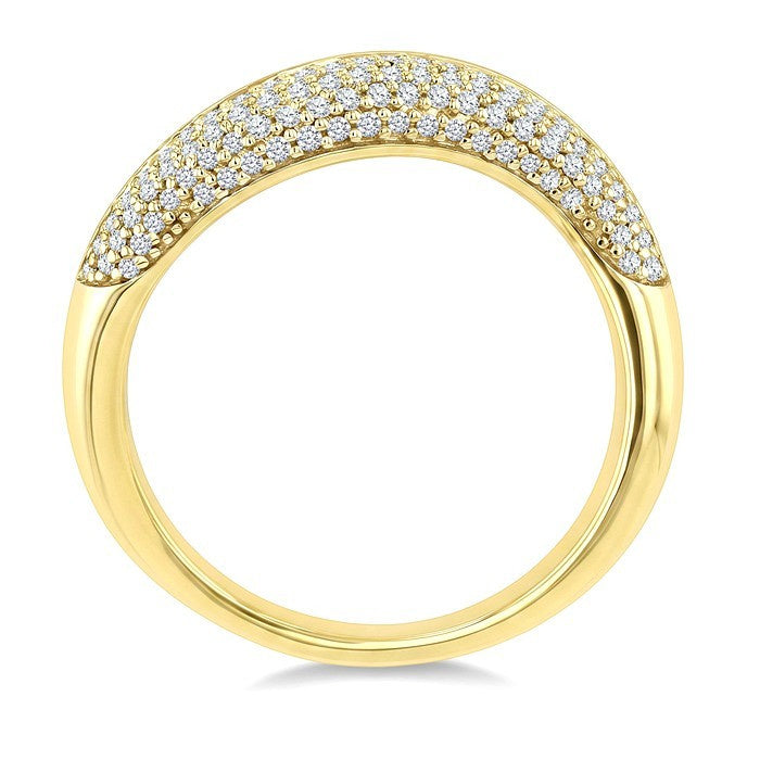 1/3 Ctw Round Cut Diamond Aeris Gold Fashion Ring in 14K Yellow Gold