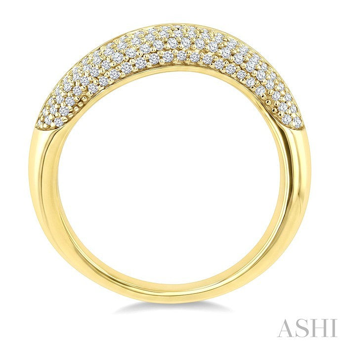 1/3 Ctw Round Cut Diamond Aeris Gold Fashion Ring in 14K Yellow Gold
