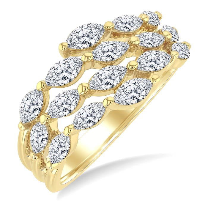 Serenity Diamond Ring in Metal