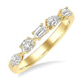 1/2 Ctw Mixed Shape Diamond Cut Fashion Band in 14K Yellow Gold