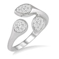 Mixed Shape Shine Bright Diamond Fashion Open Ring