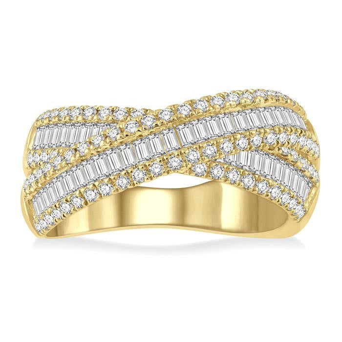 ElXeVio VelVerIs 14K Yellow Gold Diamond Ring