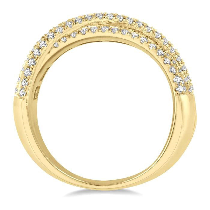 ElXeVio VelVerIs 14K Yellow Gold Diamond Ring