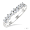 1/5 Ctw Scatter Baguette Cut Diamond Fashion Ring in 14K White Gold