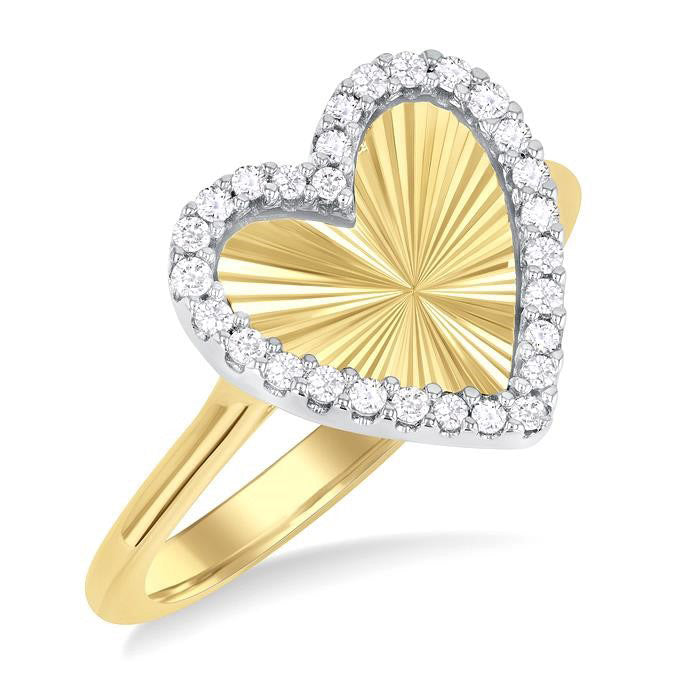 Velour Diamond Ring in Metal
