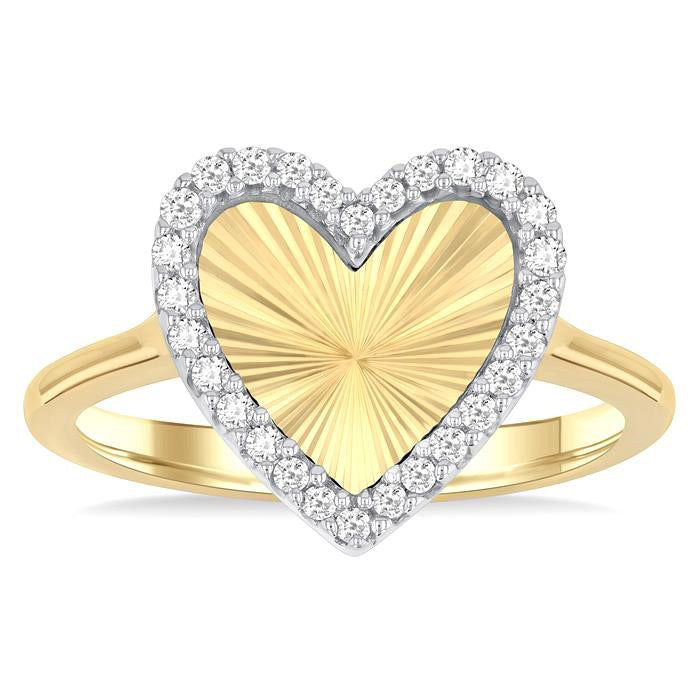 Velour Diamond Ring in Metal