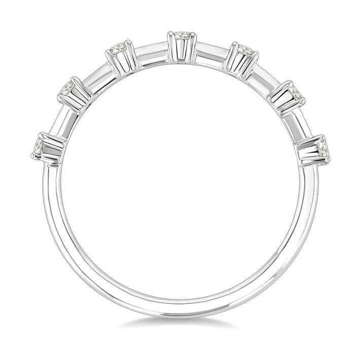 1/5 Ctw Round Cut Diamond Fashion Band in 14K White Gold