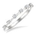 1/5 Ctw Round Cut Diamond Fashion Band in 10K White Gold