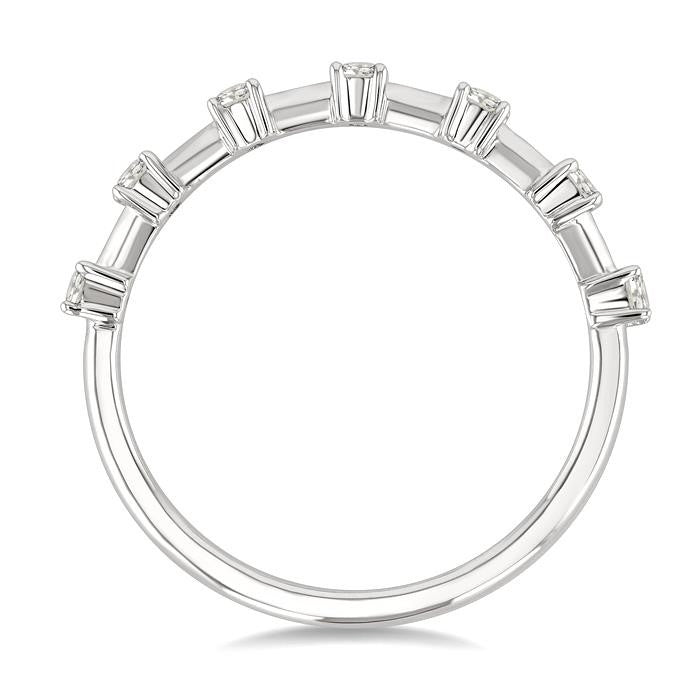 1/5 Ctw Round Cut Diamond Fashion Band in 10K White Gold