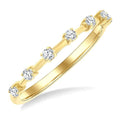 1/5 Ctw Round Cut Diamond Fashion Band in 10K Yellow Gold