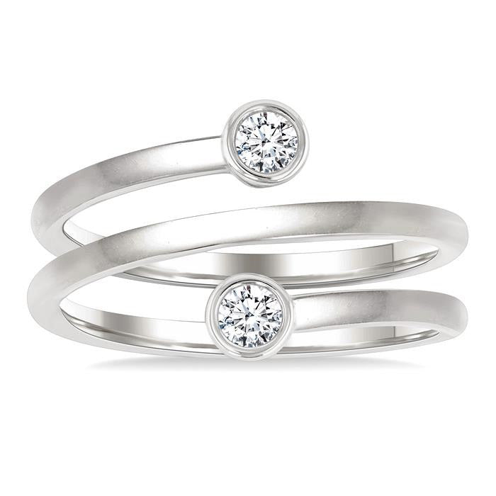 Velour Diamond Ring in Metal