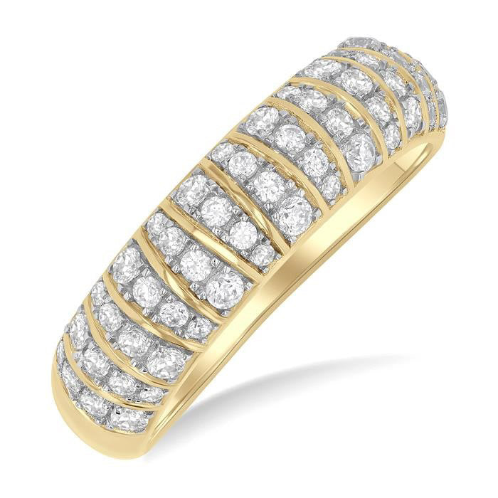 RaSolVer RaOnOra OraVelLin 14K Yellow Gold Diamond Ring
