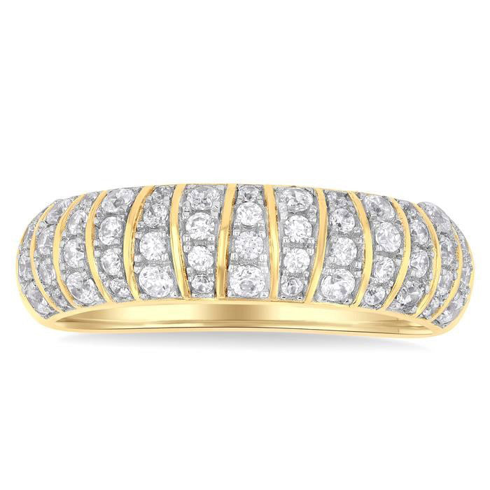 RaSolVer RaOnOra OraVelLin 14K Yellow Gold Diamond Ring