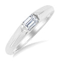 Emerald Shape East-West Diamond Ring