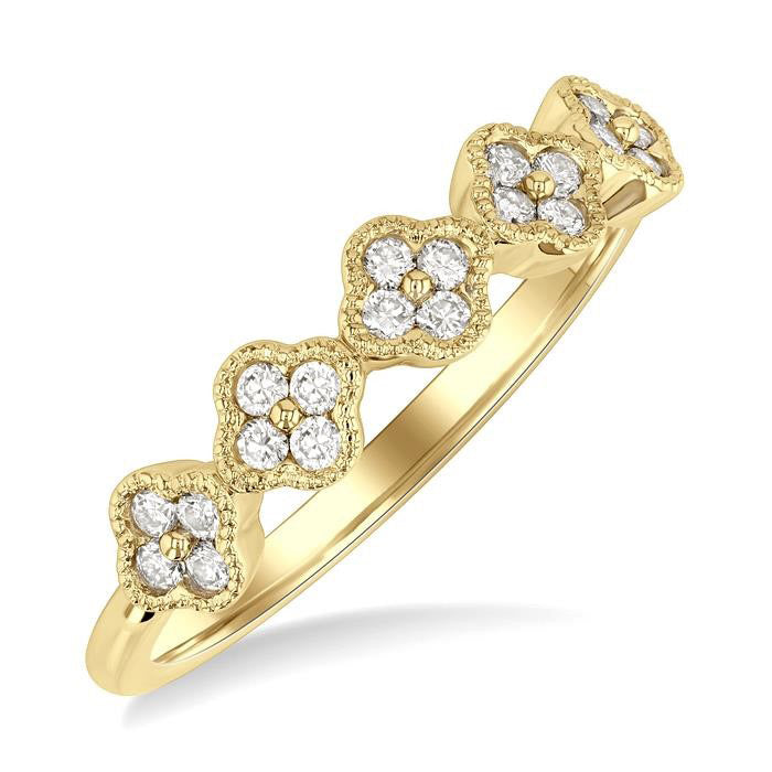 Clover Cluster Diamond Ring