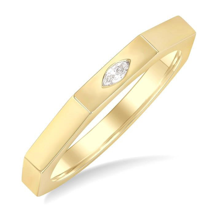 Marquise Shape Diamond Signet Ring