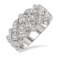 Regal Diamond Wedding Band in White Gold
