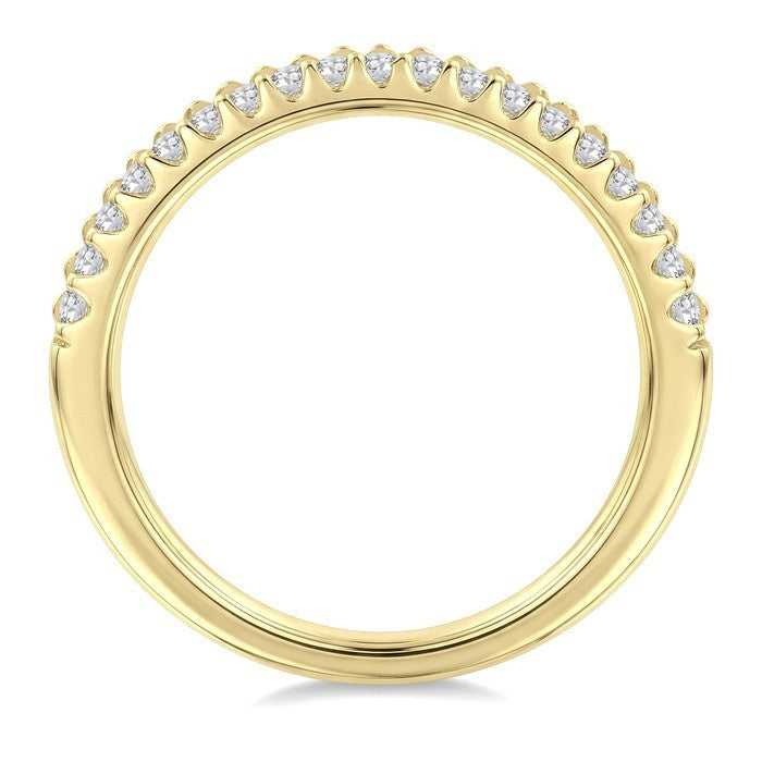1/2 Ctw Round Cut Diamond Pirouette Fashion Ring in 14K Yellow Gold