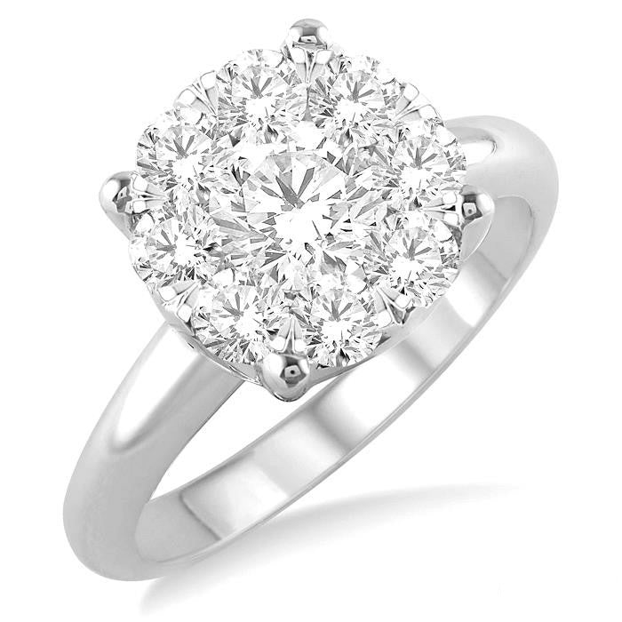Shine Bright Equinox Majestic 14K White Gold Diamond Ring