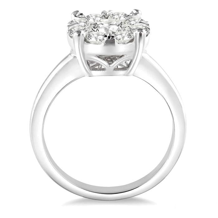 Shine Bright Equinox Majestic 14K White Gold Diamond Ring