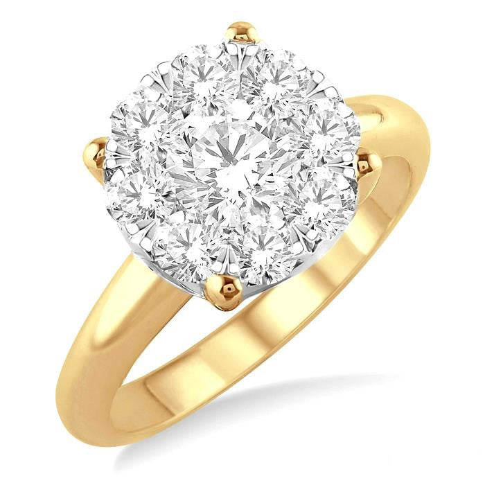 Round Shape Shine Bright Essential Diamond Ring