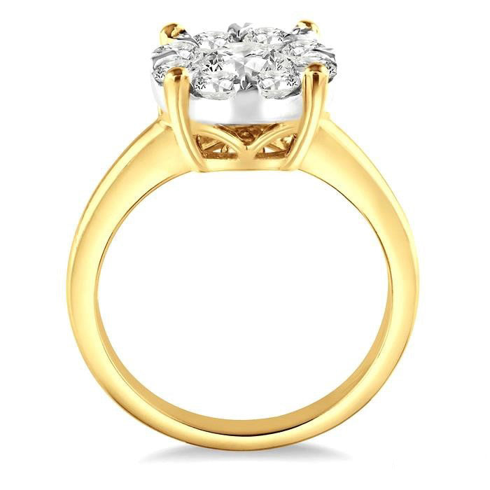 Round Shape Shine Bright Essential Diamond Ring