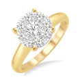 1 Ctw Shine Bright Round Cut Diamond Ring in 14K Yellow and White Gold