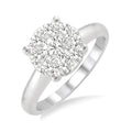 3/4 Ctw Shine Bright Round Cut Diamond Ring in 14K White Gold