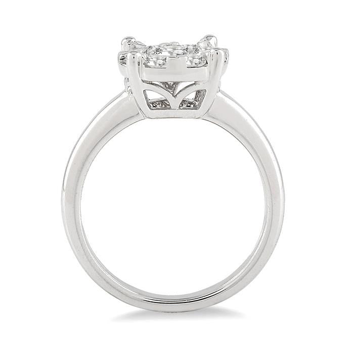 Rain Glow Diamond Engagement Ring