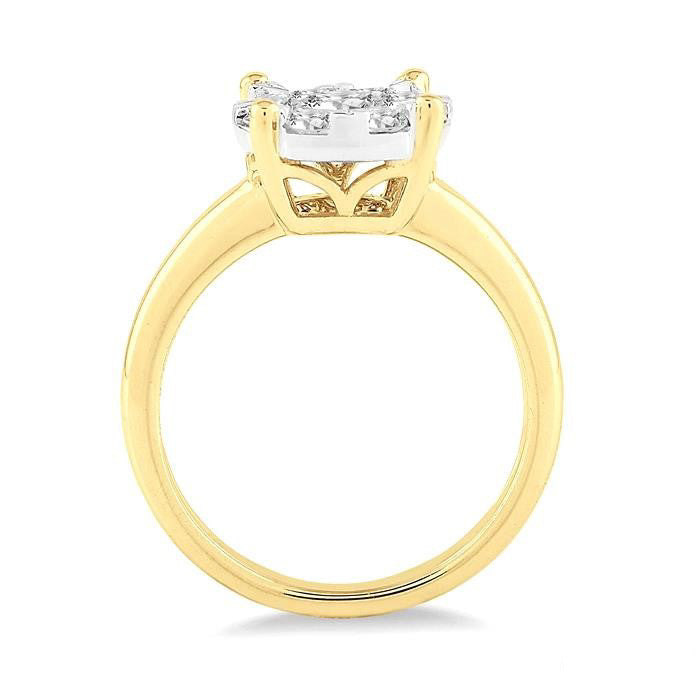 Round Shape Shine Bright Essential Diamond Ring