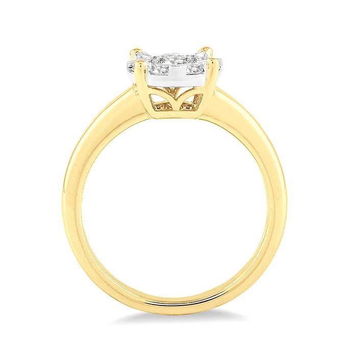 Round Shape Shine Bright Essential Diamond Ring