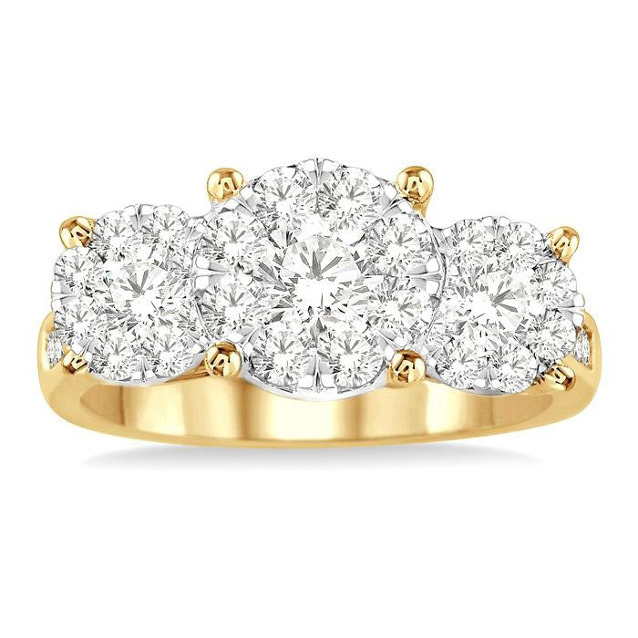 Shine Bright AeCaAe ElZenVio 14K White Gold Diamond Ring