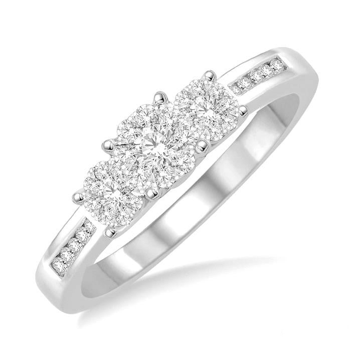 Past Present & Future Shine Bright Diamond Ring