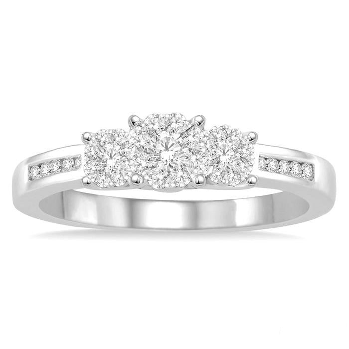 Past Present & Future Shine Bright Diamond Ring