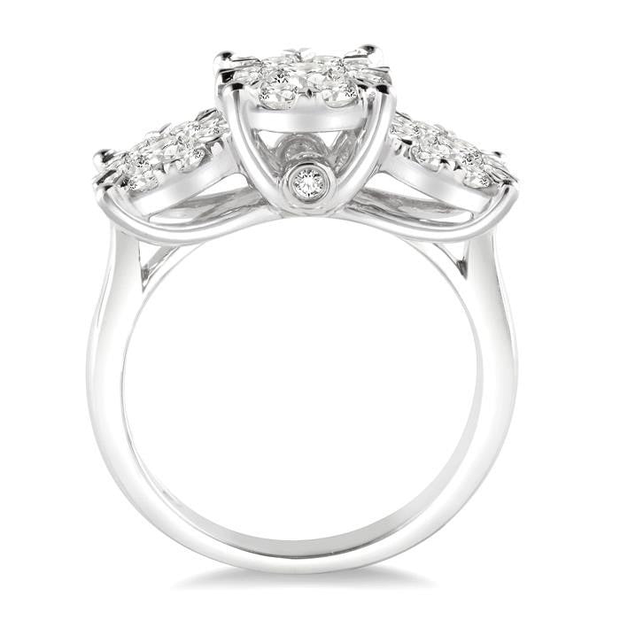 Minerva Topaz Diamond Engagement Ring