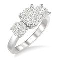 1/2 Ctw Shine Bright Round Cut Diamond Ring in 14K White Gold