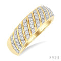 LysLoIs 14K Yellow Gold Diamond Ring