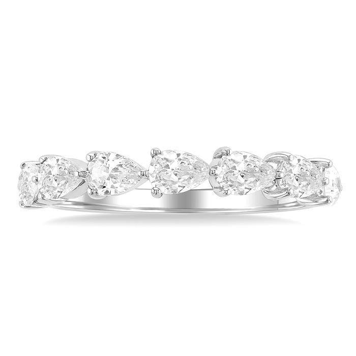 ThSolVer 14K White Gold Diamond Ring