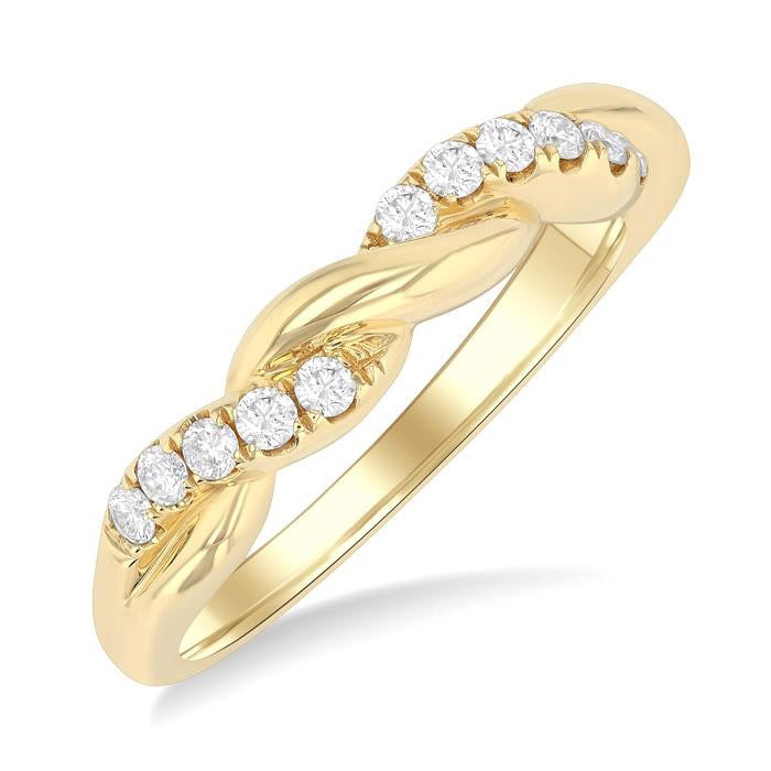 Twisted Diamond Fashion Band