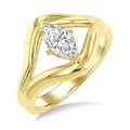3/4 Ctw Marquise Cut Diamond Aeris Gold Solitaire Ring in 14K Yellow Gold