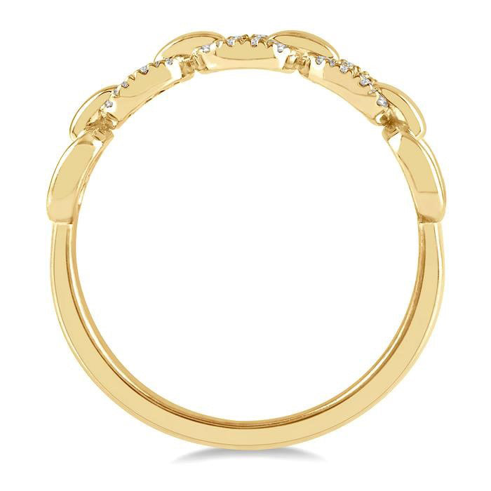 Paper Clip Diamond Ring