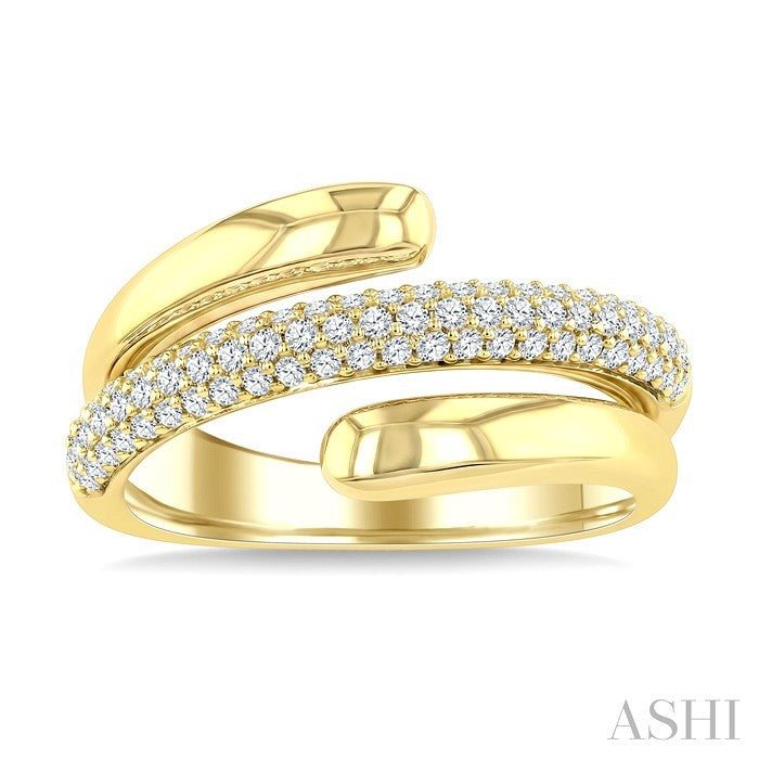 1/2 Ctw Round Cut Diamond Aeris Gold Fashion Ring in 14K Yellow Gold