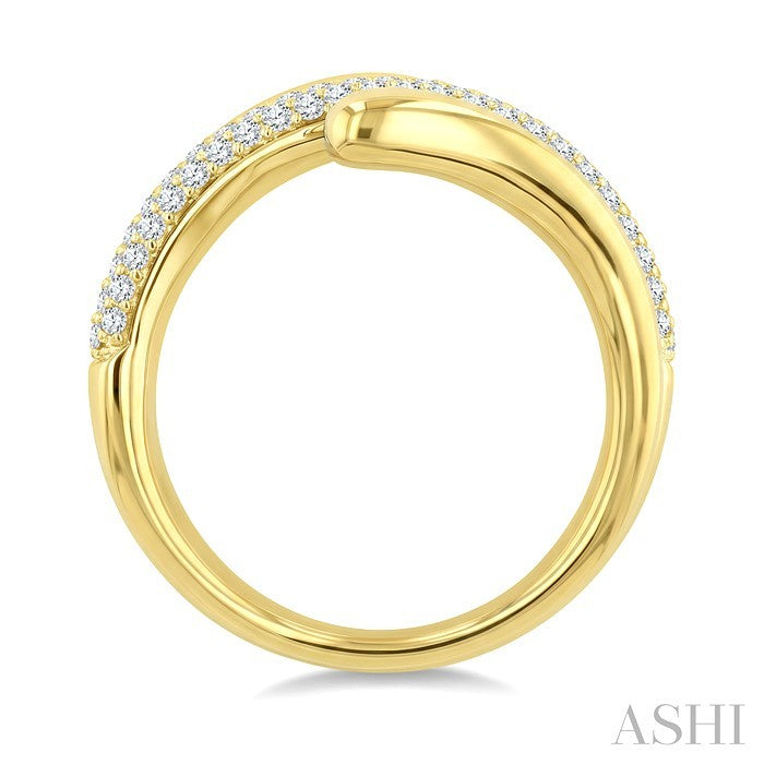 1/2 Ctw Round Cut Diamond Aeris Gold Fashion Ring in 14K Yellow Gold