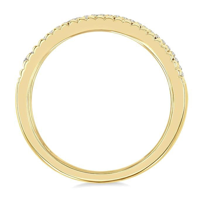 Bezel Layered Diamond Fashion Ring