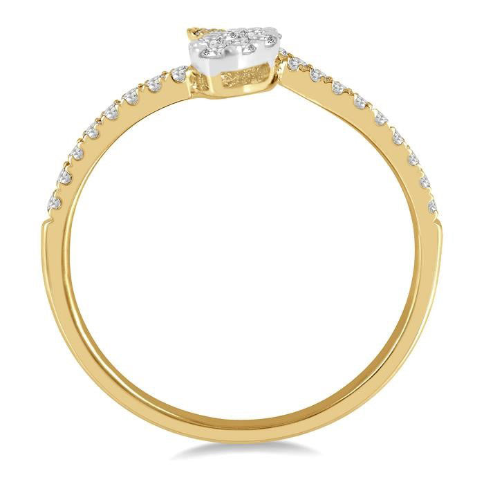 Oval Shape Shine Bright Diamond Fashion Ring