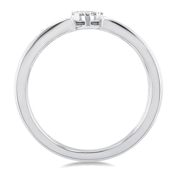 Round Shape Double Row Shine Bright Diamond Fashion Ring
