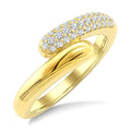 1/4 Ctw Round Cut Diamond Aeris Gold Fashion Ring in 14K Yellow Gold