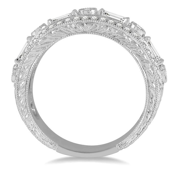 3/4 Ctw Diamond Fashion Band in 14K White Gold