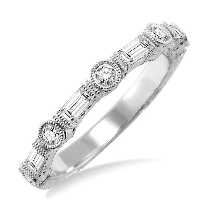 1/2 Ctw Diamond Fashion Band in 14K White Gold