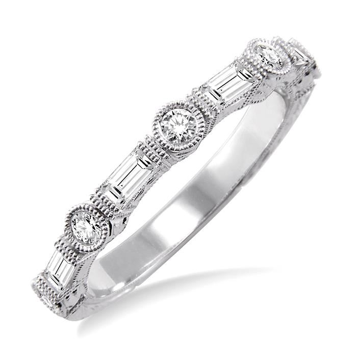 1/2 Ctw Diamond Fashion Band in 14K White Gold